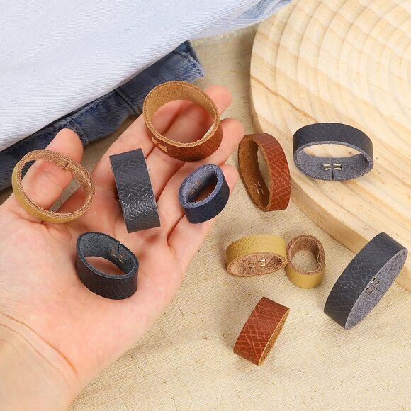 2 Pcs Leather Belt Loop Keeper For 1.26 Inch Wide Belt, Belt Strap Ring, Belt💐 - Picture 4 of 6